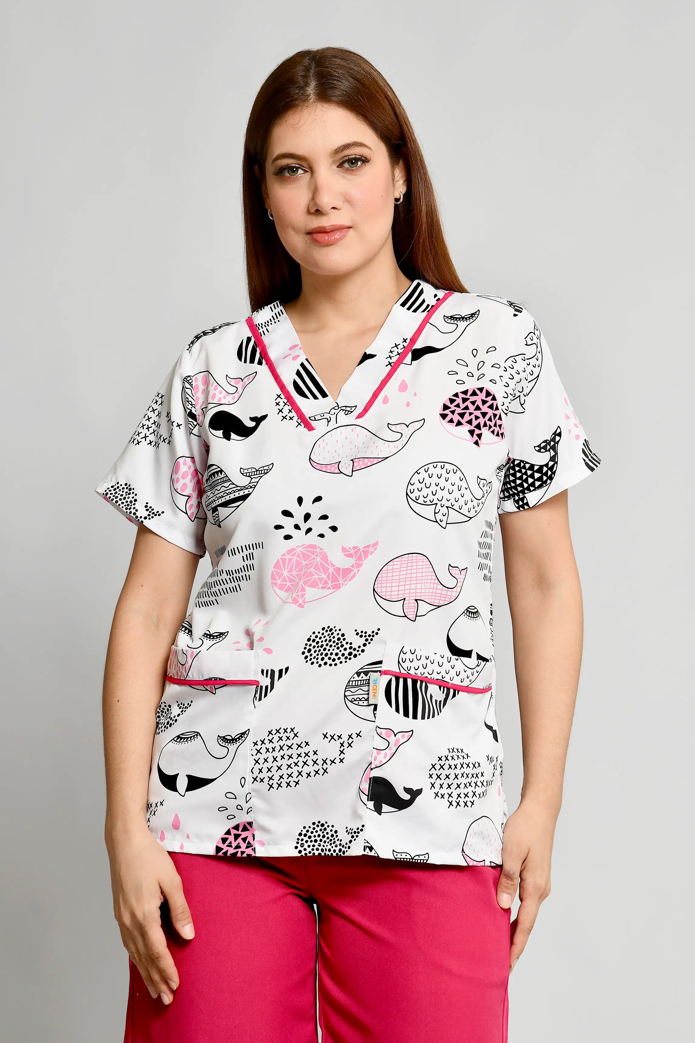 Conjunto Niñera Ballenas con Pantalon - Vista 3