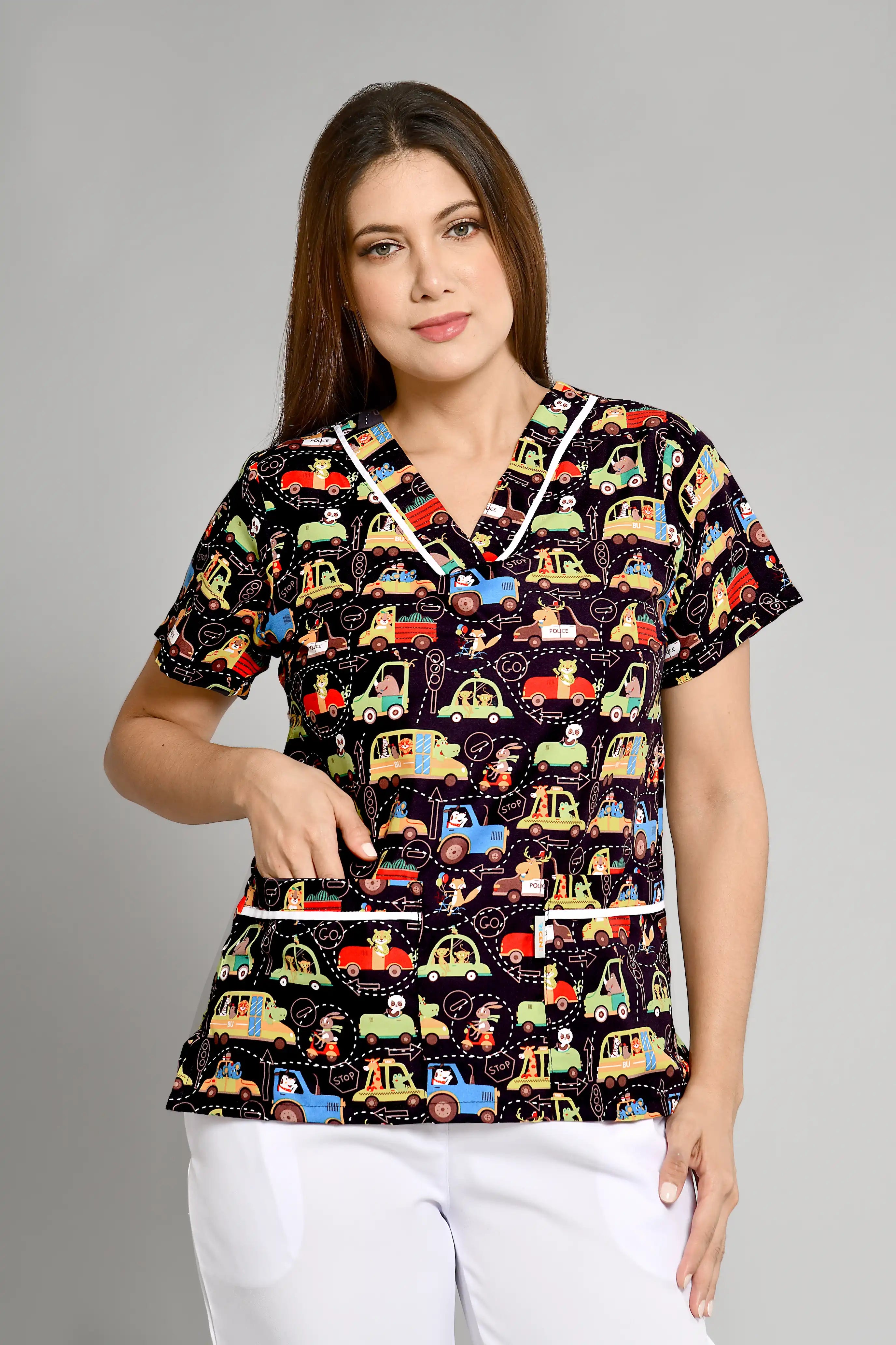 Conjunto Niñera Carritos con Pantalon - Vista 3