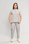 Conjunto Antifluido Stretch Dama Gris Claro. Ref. P1 - Vista 1