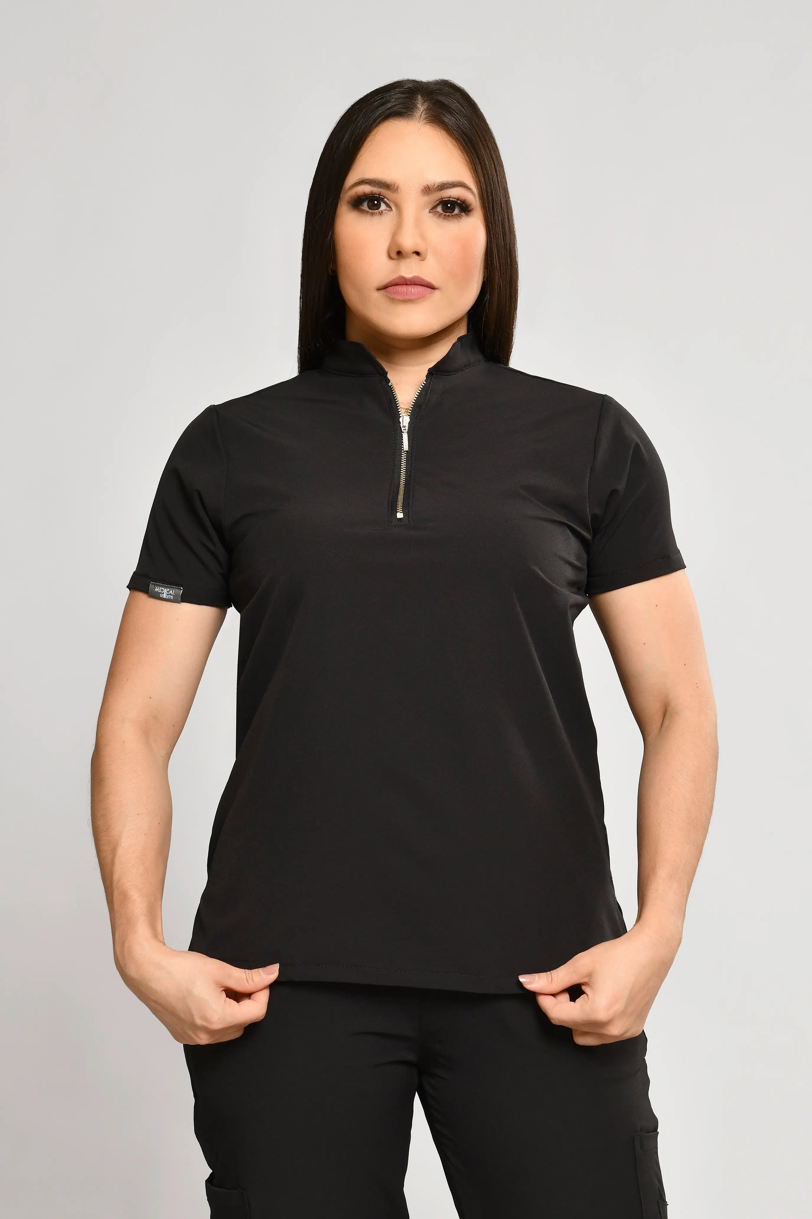 Conjunto Antifluido Stretch Dama Negro. Ref. P1 - Vista 3