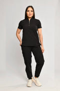 Conjunto Antifluido Stretch Dama Negro. Ref. P1 - Vista 1