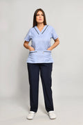 Uniforme Doméstico Oxford Celeste Conjunto con Pantalon - Vista 1