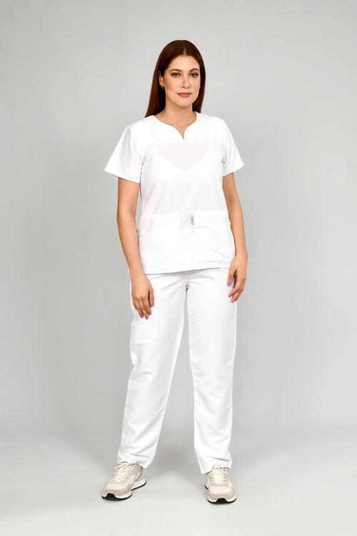 Conjunto antifluido Stretch Dama Blanco. Ref E2 - Vista 1