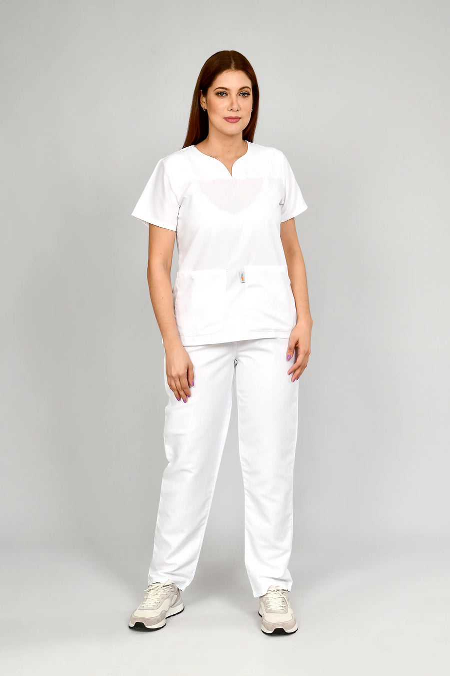 Conjunto antifluido Stretch Dama Blanco. Ref E2 - Vista 1