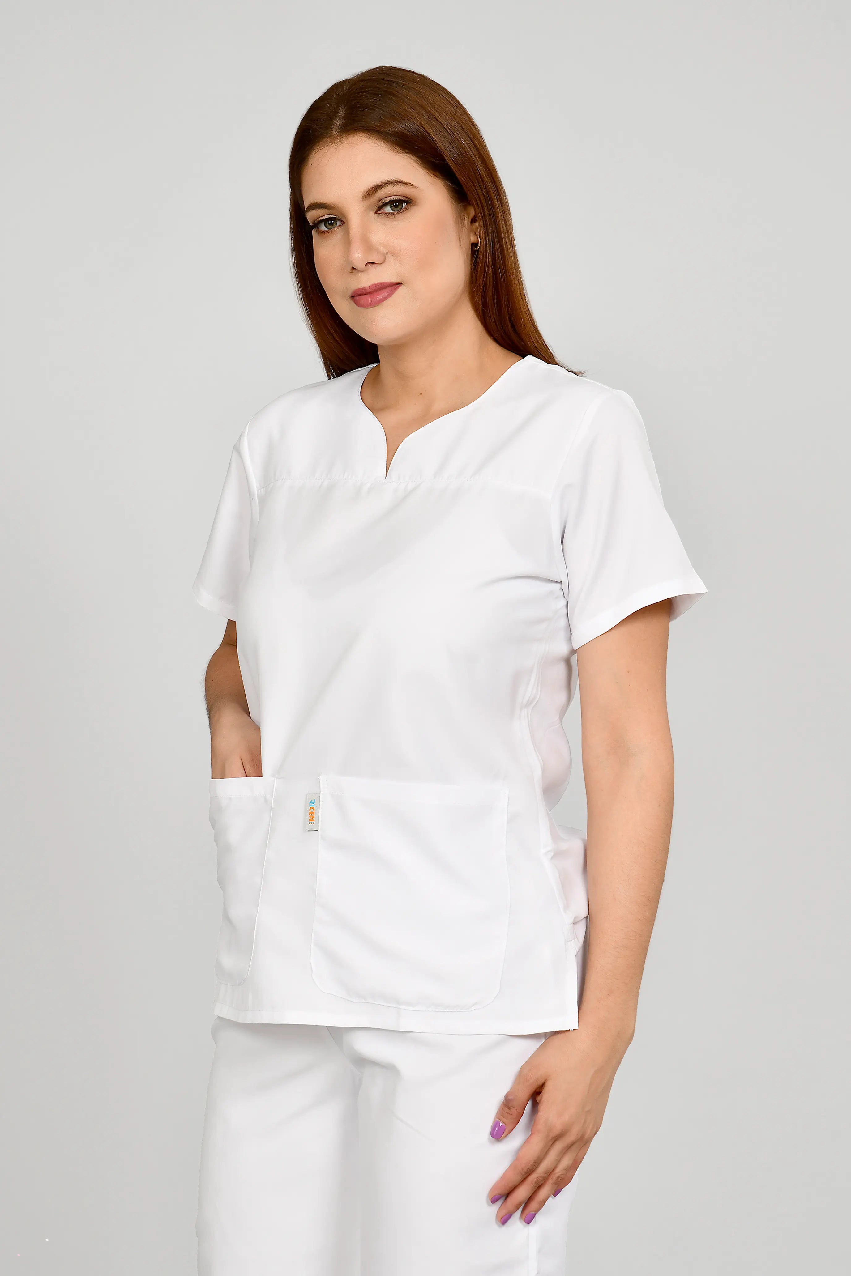 Conjunto antifluido Stretch Dama Blanco. Ref E2 - Vista 2