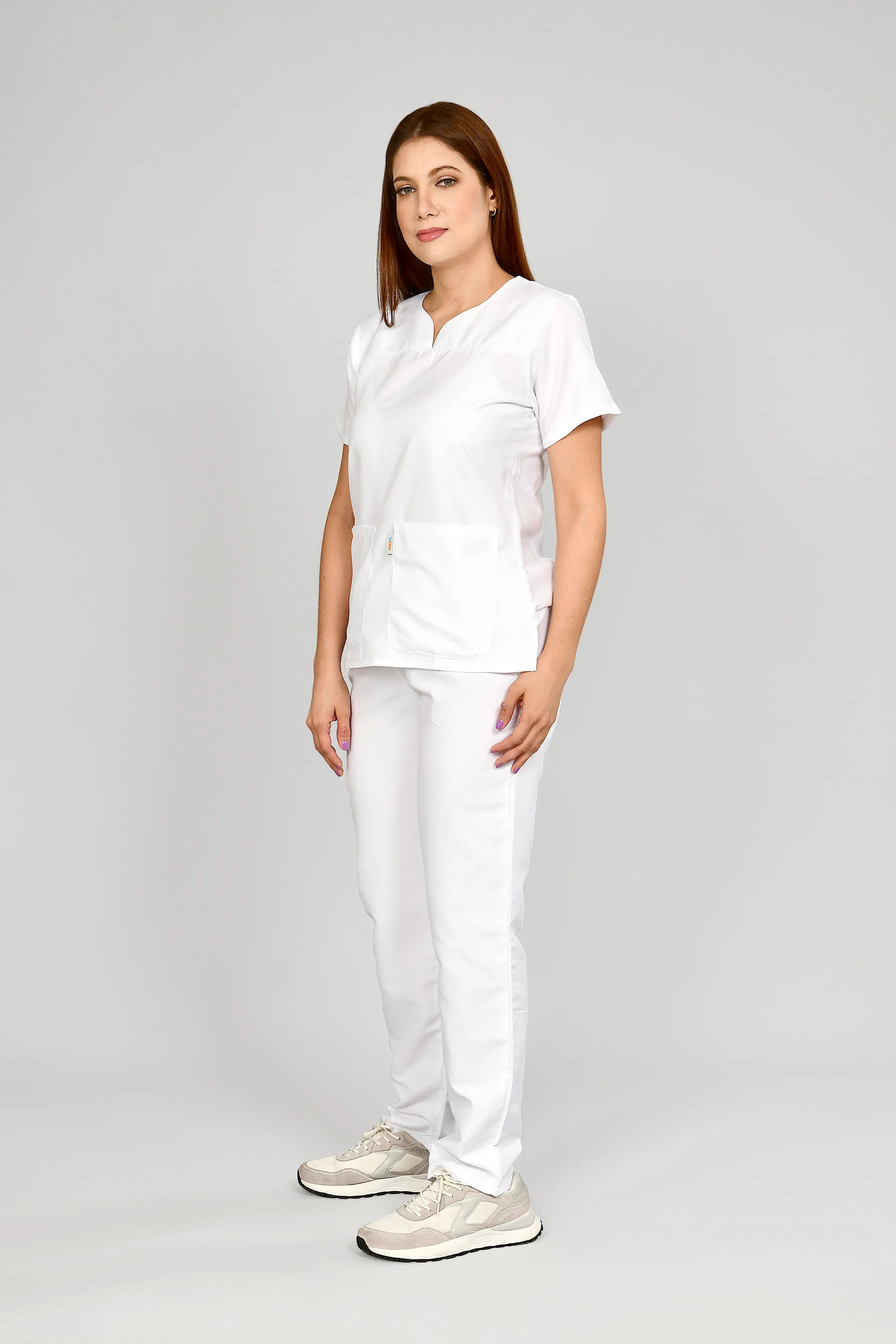 Conjunto antifluido Stretch Dama Blanco. Ref E2 - Vista 4