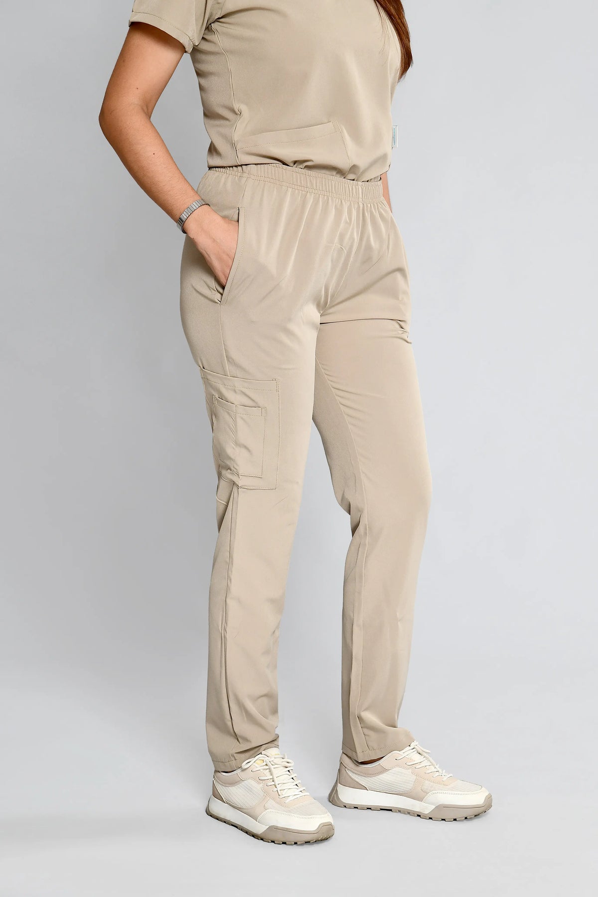 Conjunto antifluido Stretch Dama Beige. Ref E2