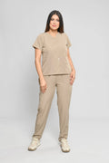 Conjunto antifluido Stretch Dama Beige. Ref E3 - Vista 1