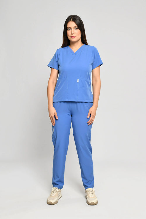 Conjunto antifluido Stretch Dama Celeste. Ref E3 - Vista 1