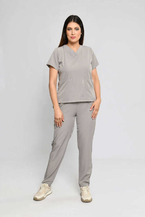 Conjunto antifluido Stretch Dama Gris Claro. Ref E3 - Vista 1