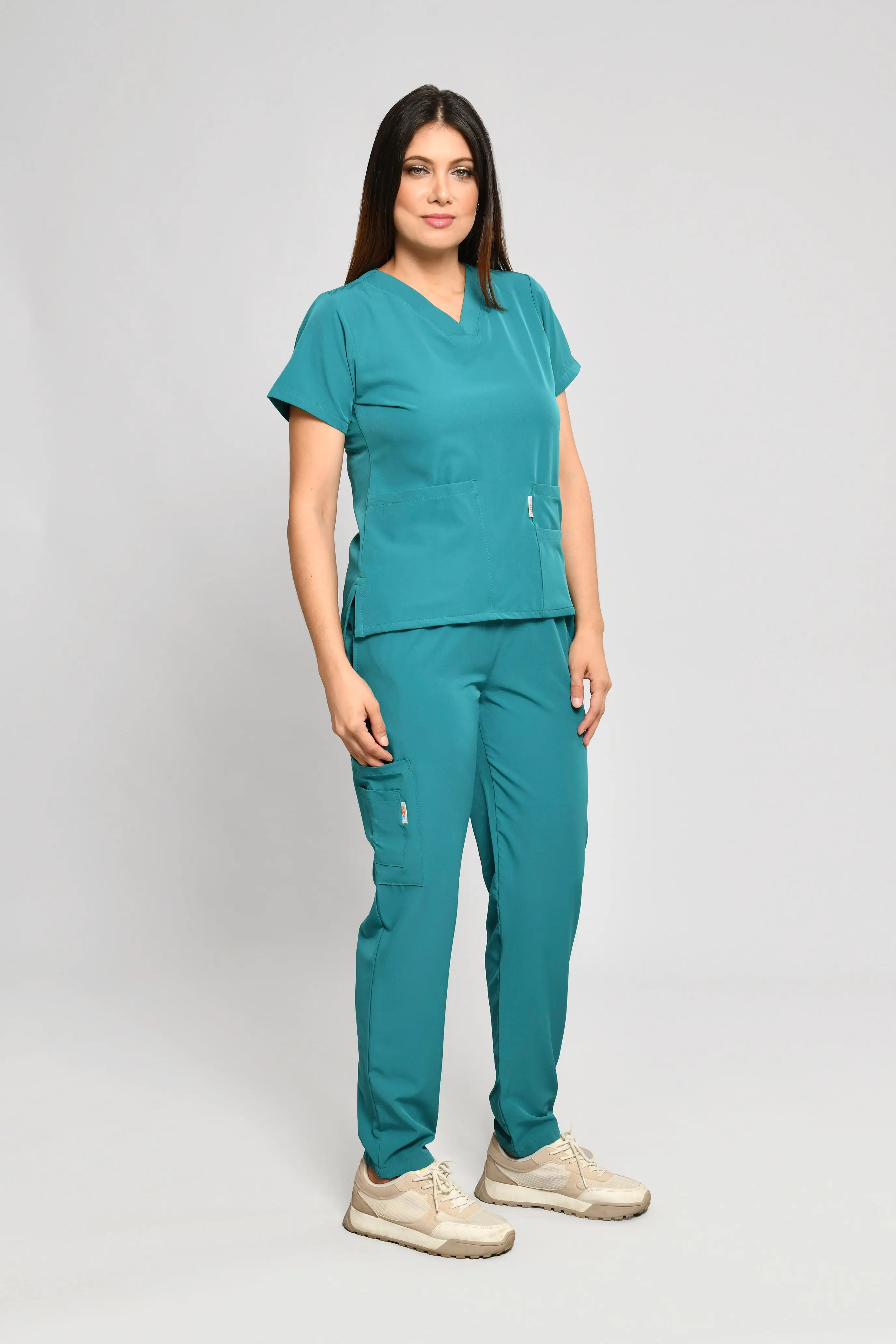 Conjunto antifluido Stretch Dama Verde Jade. Ref E3 - Vista 4