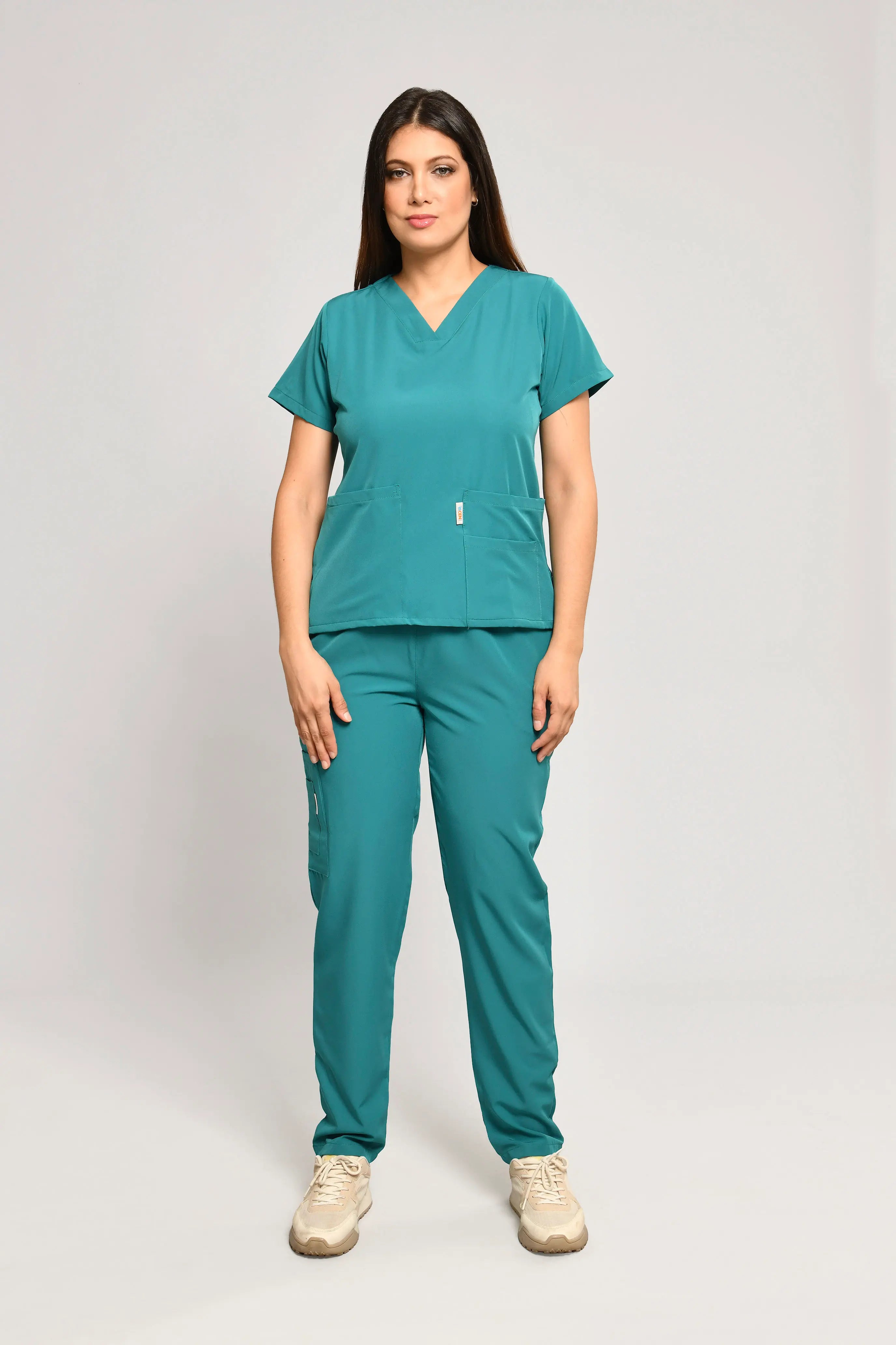 Conjunto antifluido Stretch Dama Verde Jade. Ref E3 - Vista 6