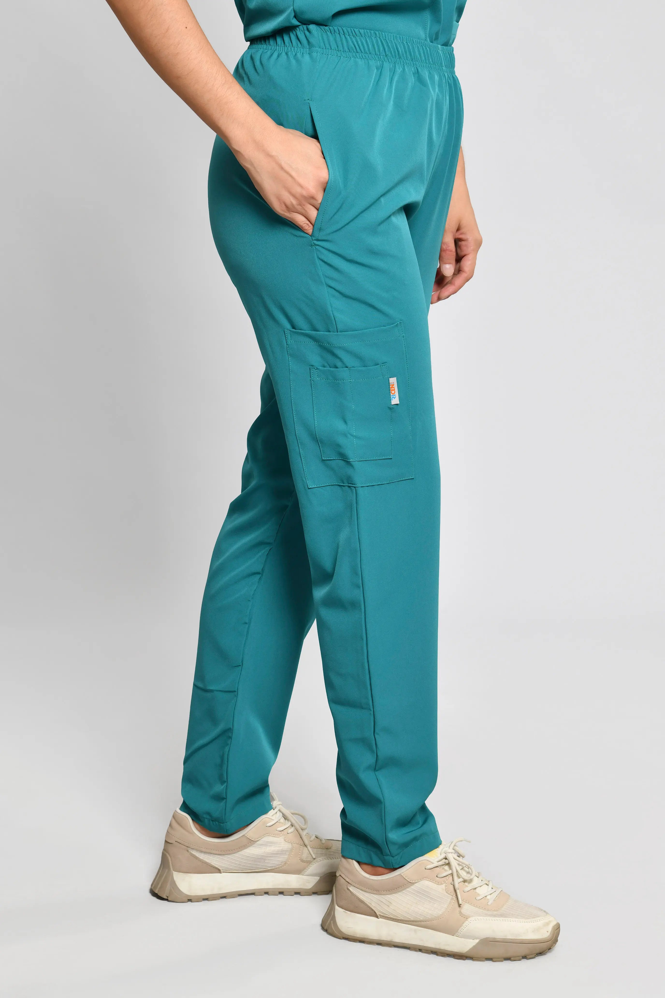 Conjunto antifluido Stretch Dama Verde Jade. Ref E3 - Vista 3