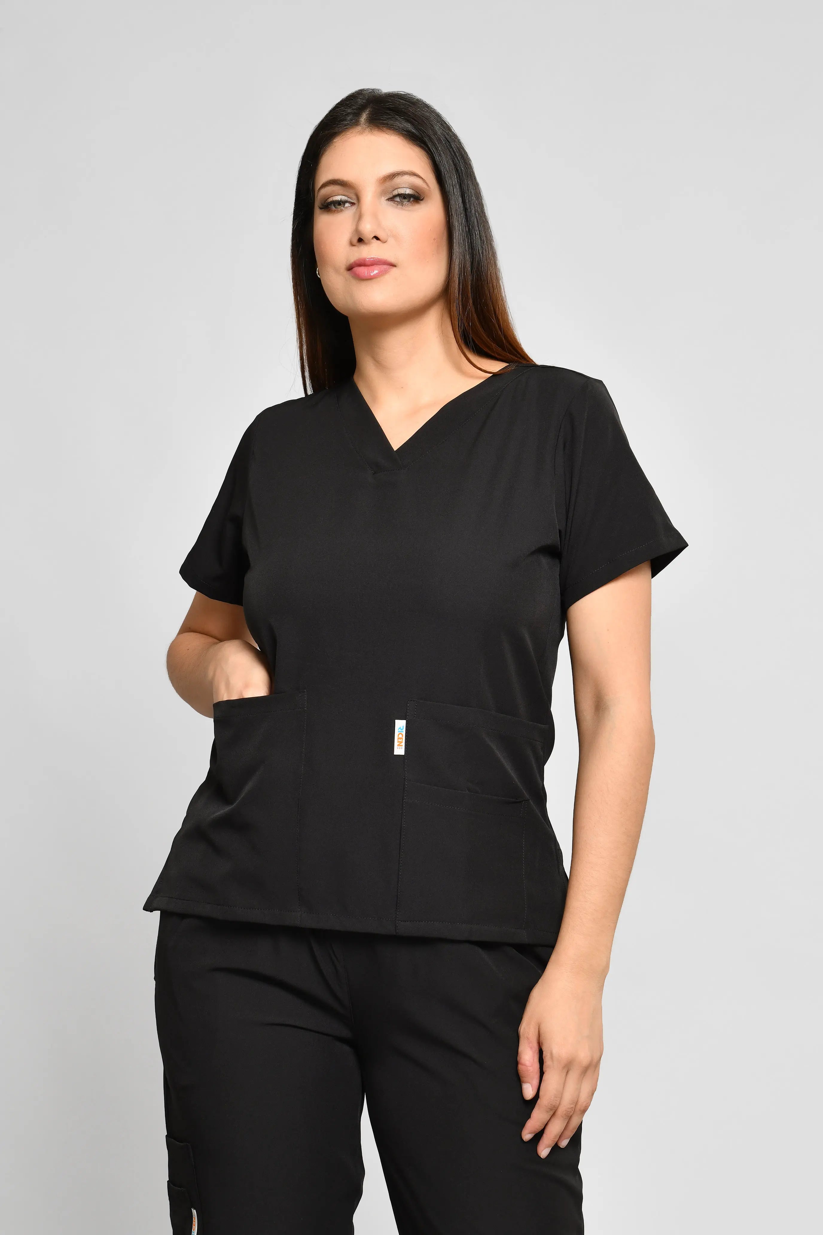 Conjunto antifluido Stretch Dama Negro. Ref E3 - Vista 5