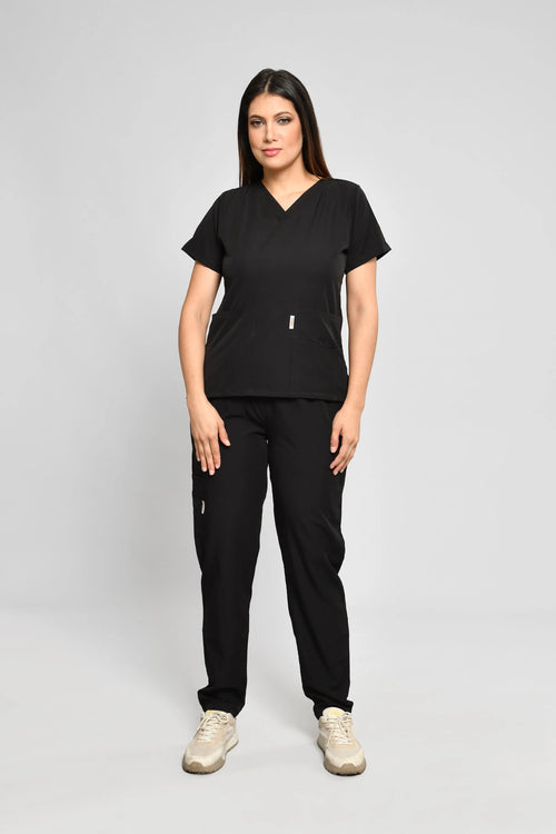 Conjunto antifluido Stretch Dama Negro. Ref E3 - Vista 1