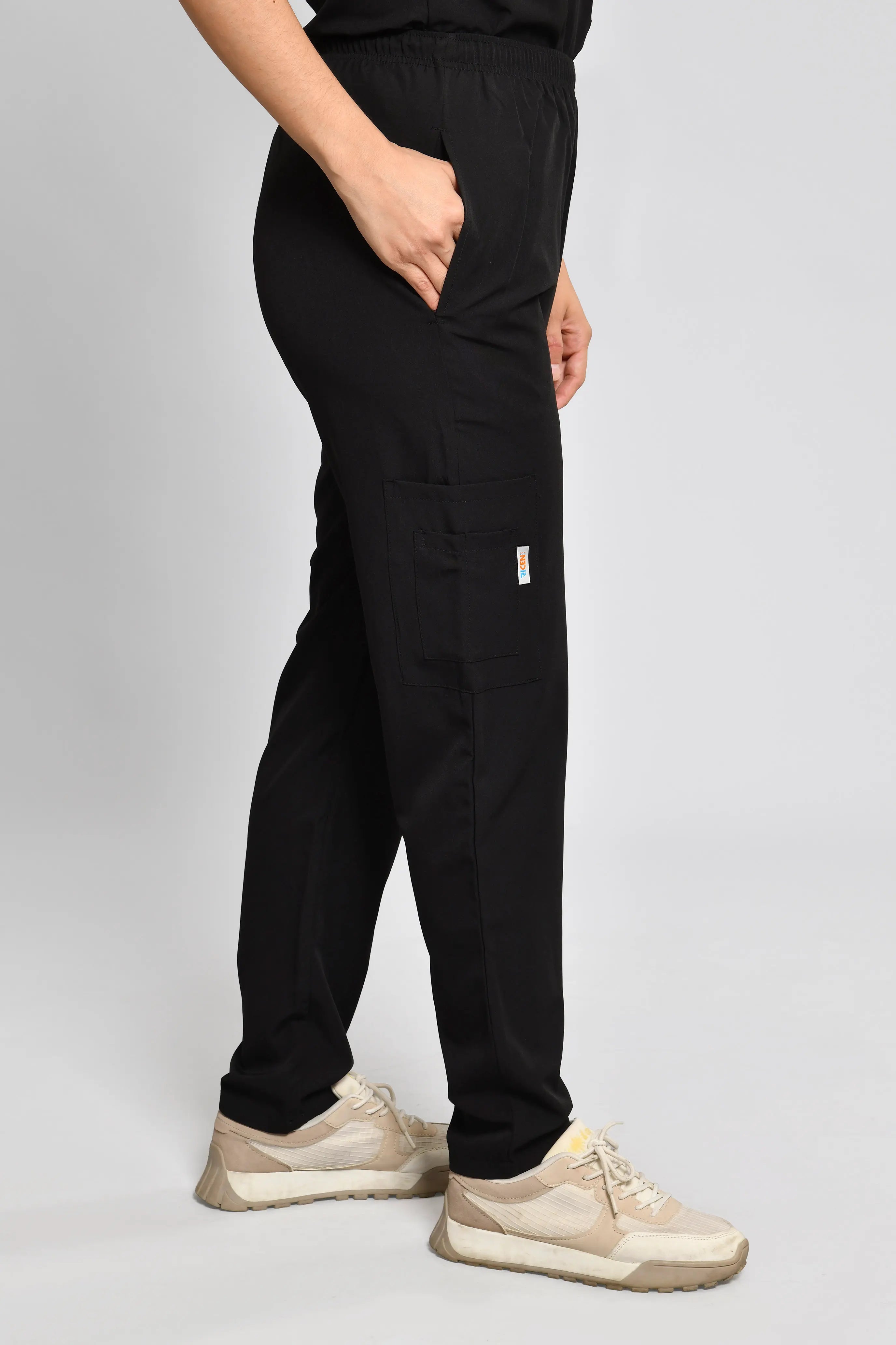 Conjunto antifluido Stretch Dama Negro. Ref E3 - Vista 4