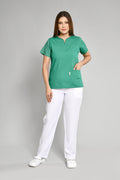 Uniforme Doméstico Popelina Verde Oscuro Conjunto con Pantalon - Vista 1