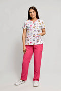 Uniforme de Niñera Stretch Estampado Bluey Conjunto con Pantalon - Vista 1