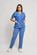Uniforme de Niñera Stretch Estampado Diseny Conjunto con Pantalon - Vista 1